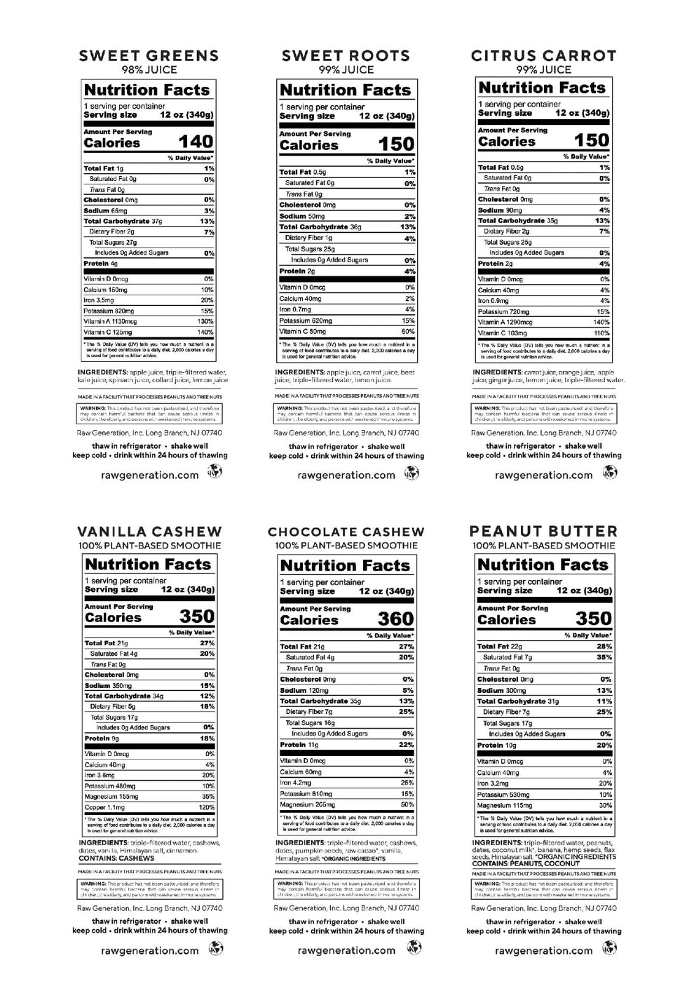 protein cleanse back labels