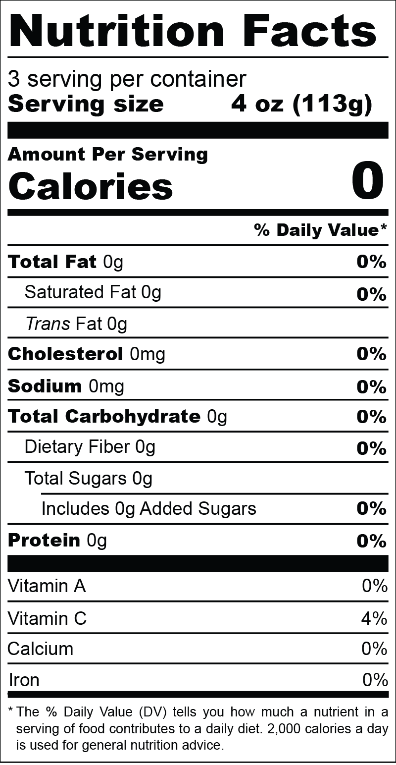 Hunger Delay nutrition facts