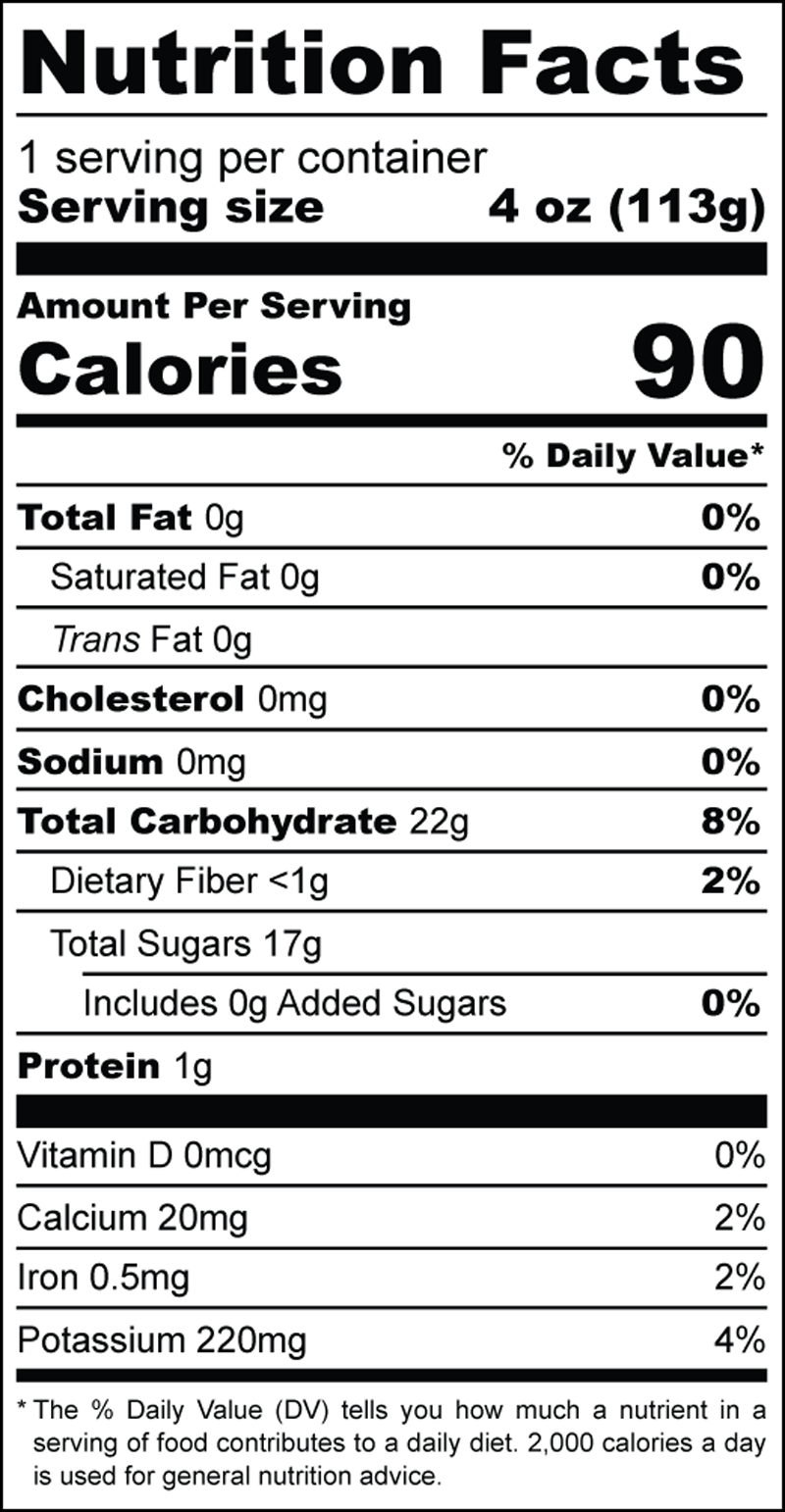 Skinny Boost nutrition facts