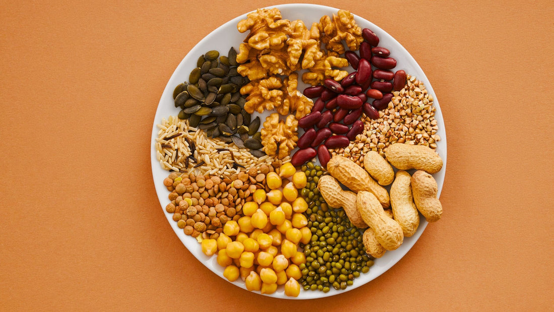 Bowl of beans and nuts 