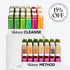 Skinny Cleanse® + Skinny Method™ Bundle: includes vibrant juices, creamy cashew drinks, and Skinny Boost shots; features a Bundle & Save up to 15% OFF offer.