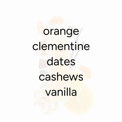 Clementine Creamsicle Smoothie with orange, clementine, dates, cashews, and vanilla, offering 6g protein, 5g fiber, and 60% Vitamin C in a plant-based blend.