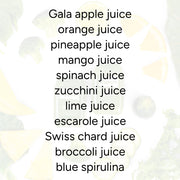 Green Sippers for Kids (2-Count) features a variety of juices and blue spirulina, designed for kids with pure ingredients and no added sugars.