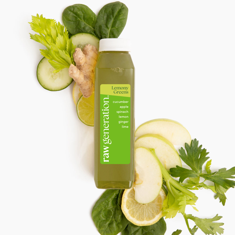 Lemony greens juice