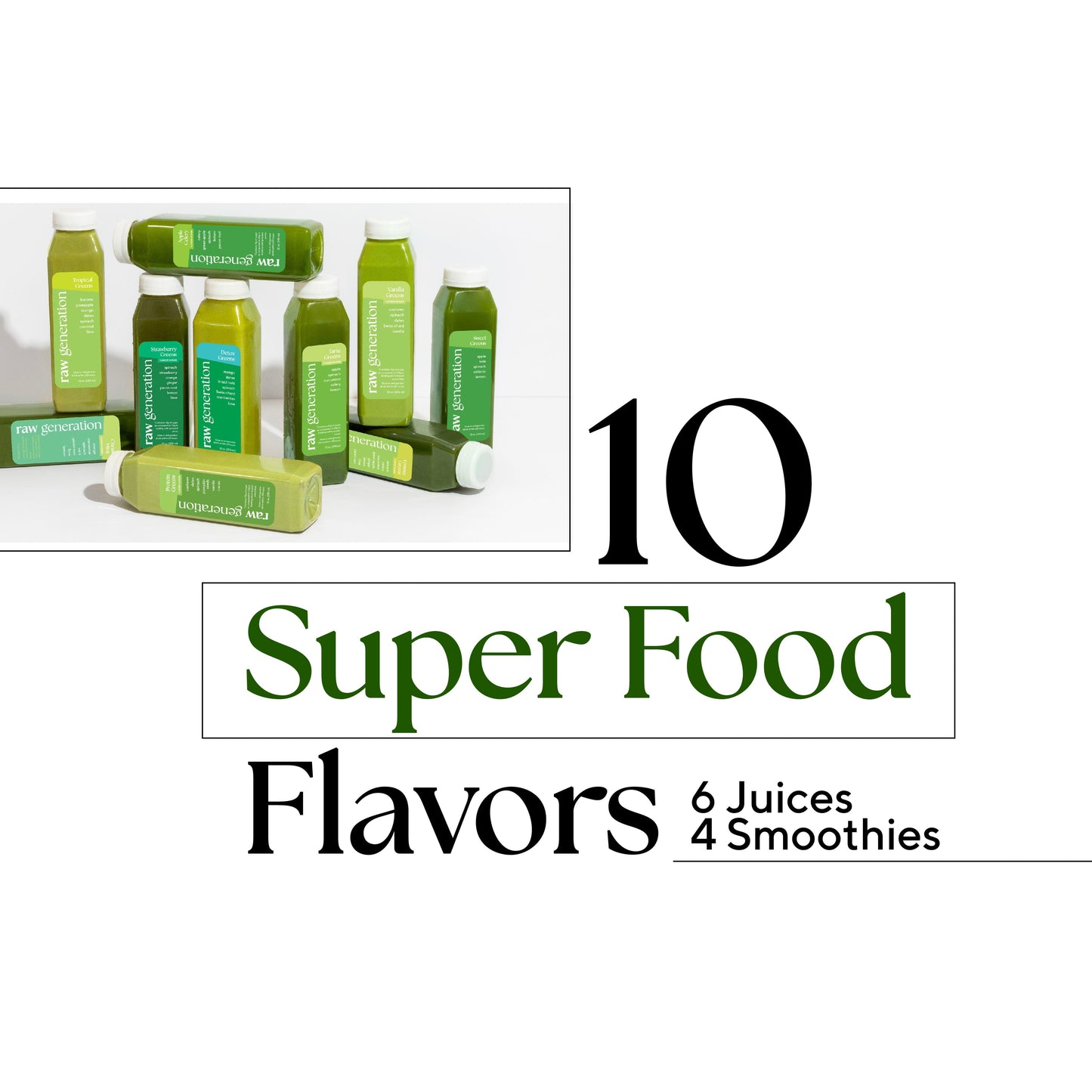 Green Routine® bottles showcasing green juices made from chlorophyll-rich veggies, promoting wellness and energy, with labels emphasizing their healthy, vegan, and additive-free qualities.