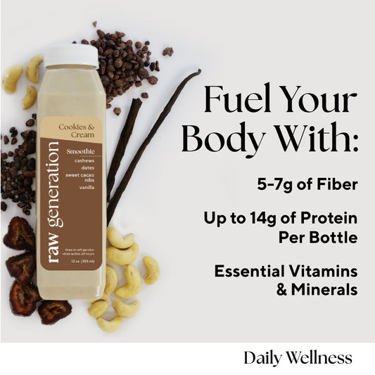 fuel your body with 5-7g of fiber, up to 14g of protein per bottle, essential vitamins and minerals