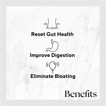 reset gut health, improve digestion, eliminate bloating