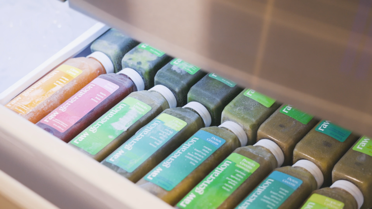 juices in freezer