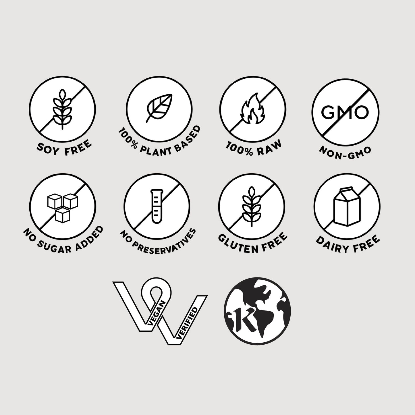 Intermittent Fasting Fuel Pack includes black and white icons representing no fire, leaf, test tube, and cubes, highlighting its natural and clean composition.