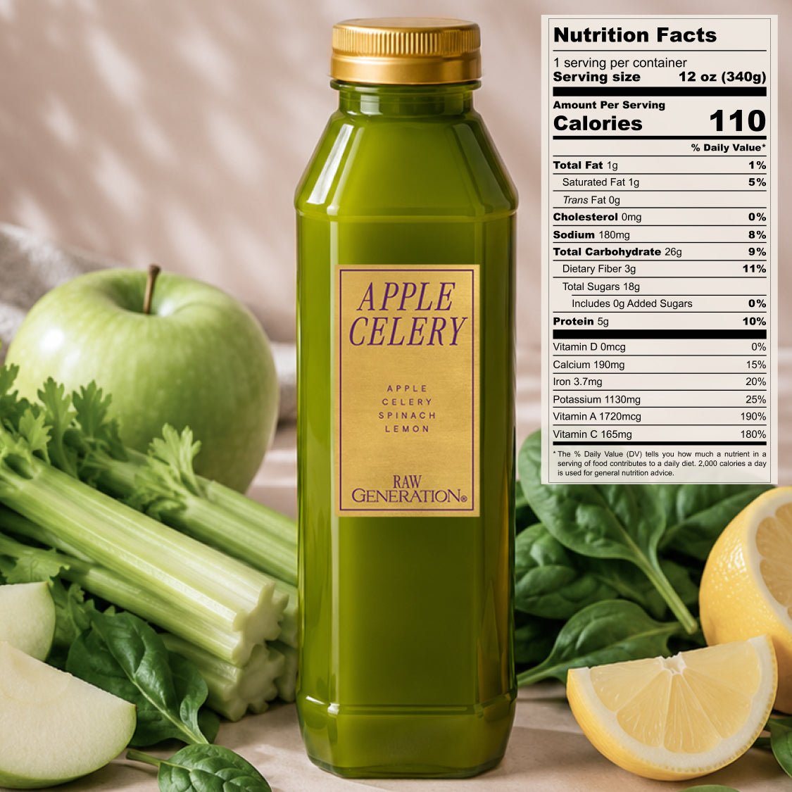 Apple Celery Juice - Raw Generation