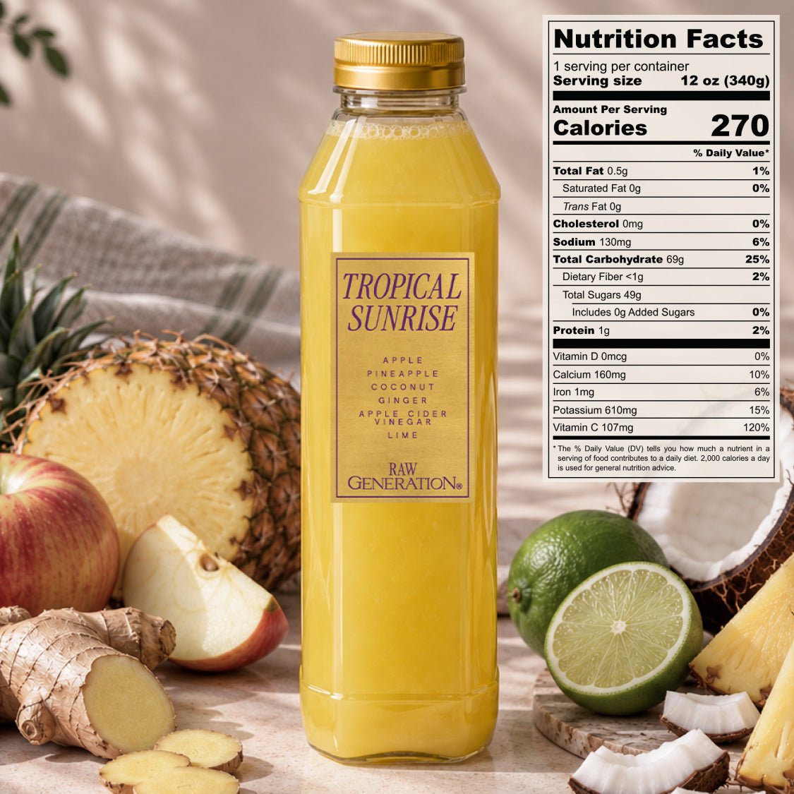 Tropical Sunrise Juice - Raw Generation