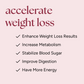 Metabolism Boost Capsules promotional graphic highlighting weight loss benefits: enhances results, increases metabolism, stabilizes blood sugar, improves digestion, and boosts energy.