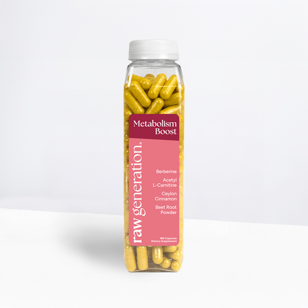 Metabolism Boost Supplement | Developed by a Nutritionist | Raw Generation Metabolism Boost Supplement | Developed by a Nutritionist | Raw Generation