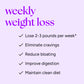 Skinny Method™ promotional graphic highlighting benefits: lose weight, eliminate cravings, improve digestion, maintain a clean diet, and adopt a nutritionist-developed healthy lifestyle plan.