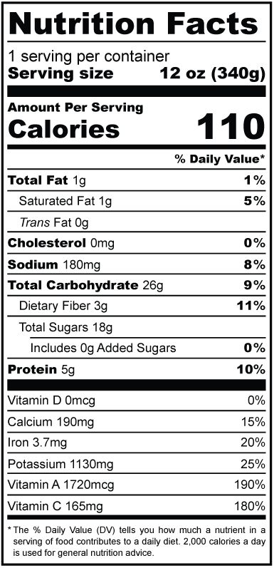 Apple Celery (x2) nutrition facts