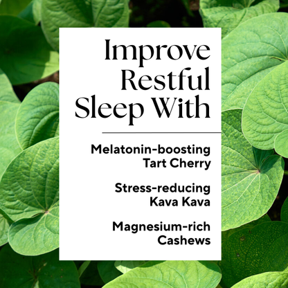 Close-up of leafy plant used in Sleep Boost™ (2-Count), a natural sleep aid with tart cherry juice, kava kava, and melatonin for improved sleep.