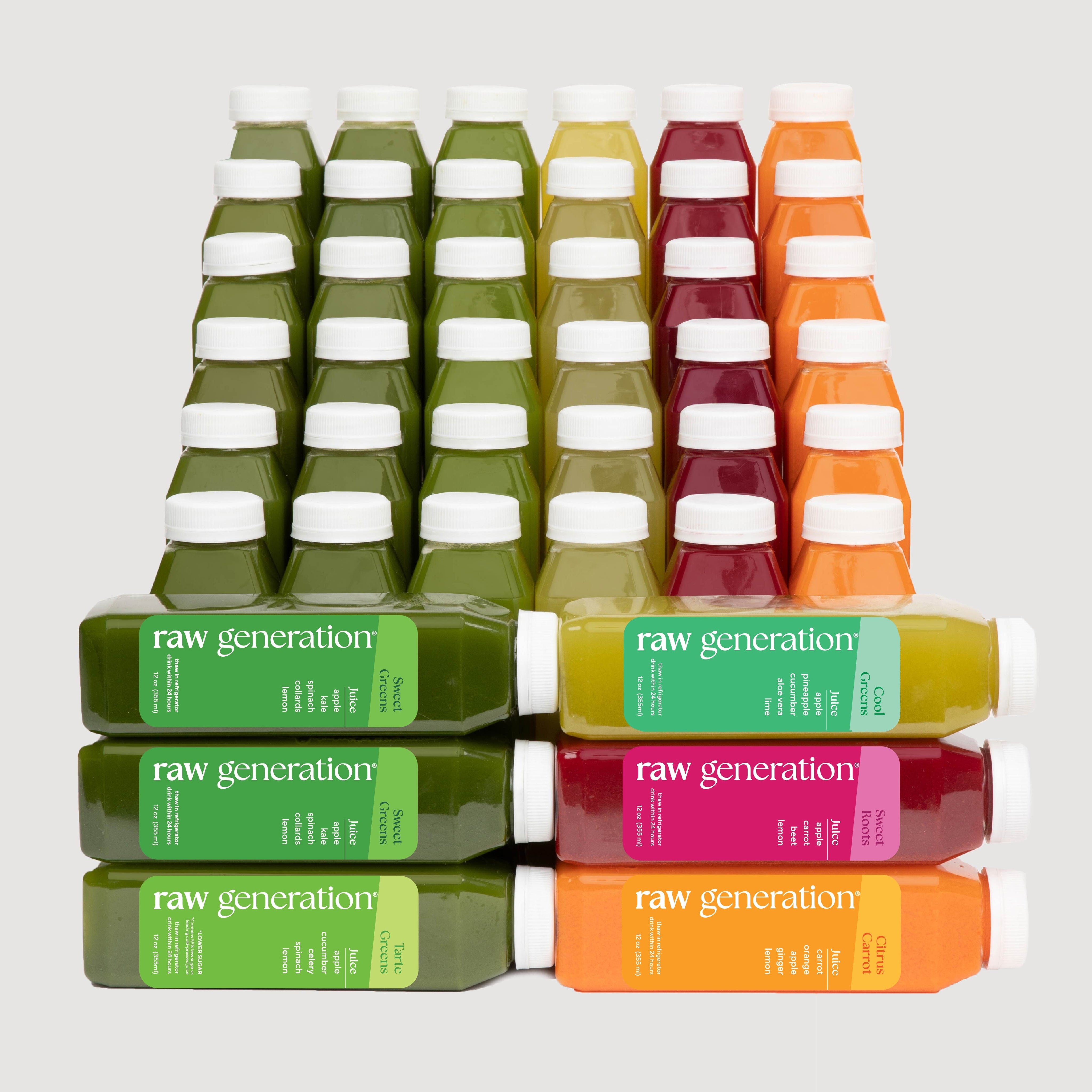 All Natural Raw Juice Cleanse ColdPressed Juice Raw Generation