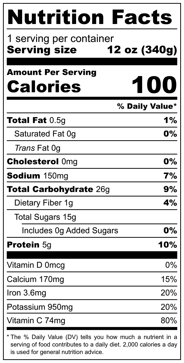 Tarte Greens (x2) nutrition facts