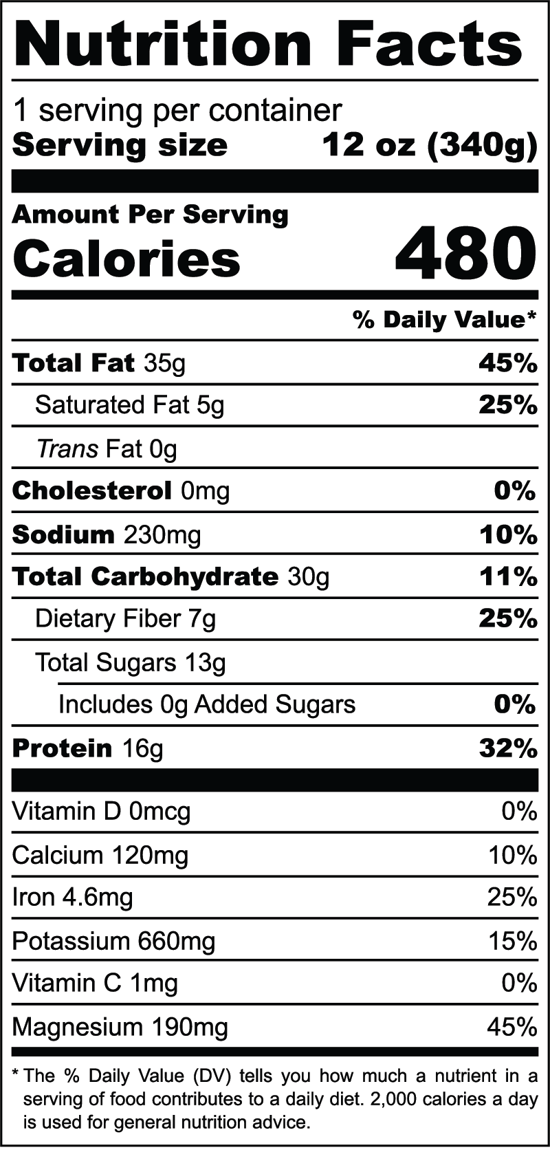 Vanilla Protein nutrition facts