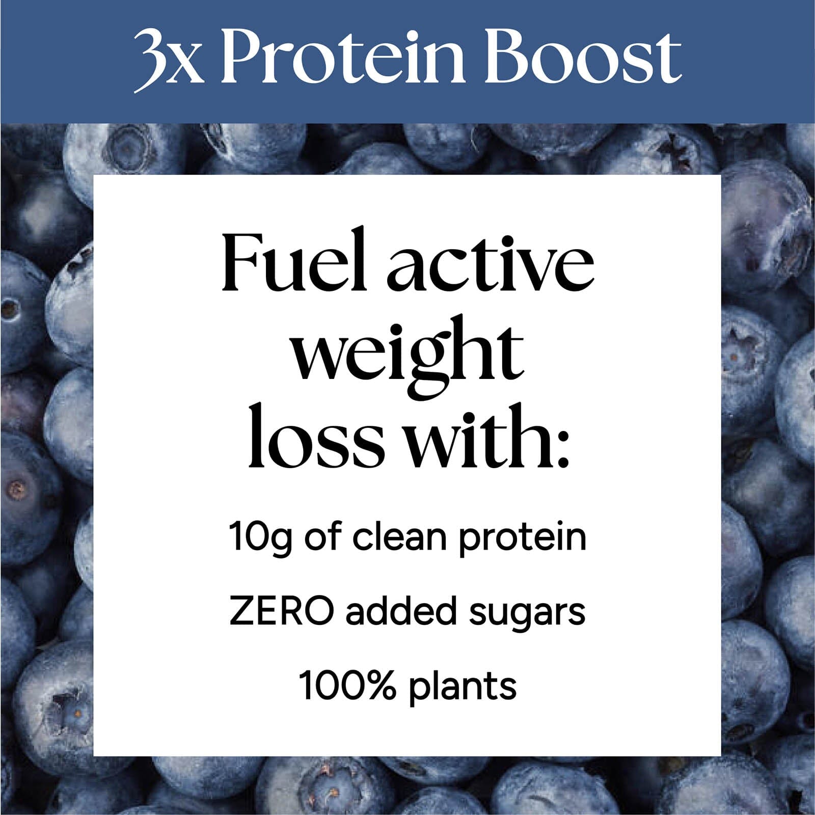 Functional Shots - 12-Pack displayed with a close-up of blueberries, highlighting the product's focus on enhancing digestion, curbing cravings, and improving workouts and sleep.