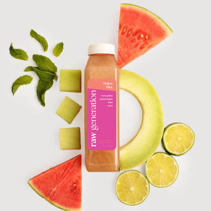 Melon Mint with Honeydew,  Watermelon,  Lime, and Mint