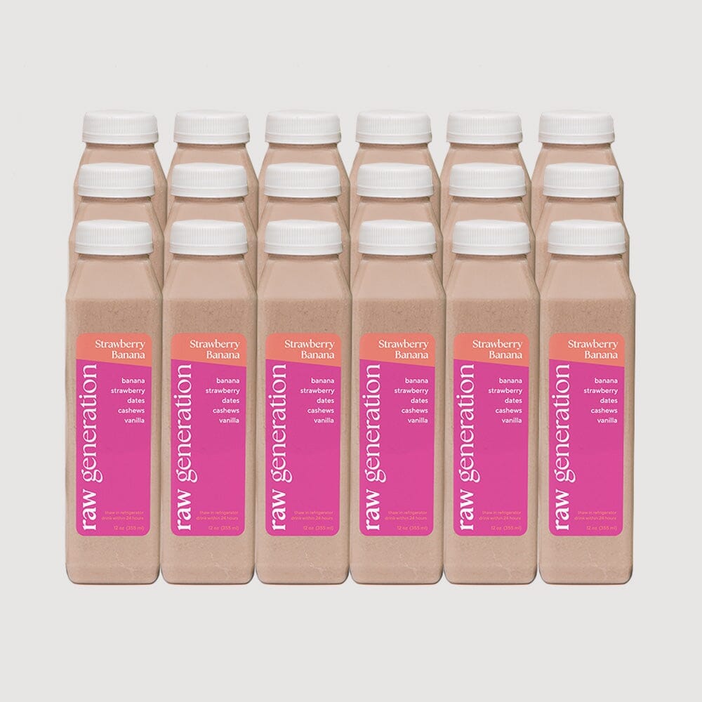 Photo of 18 bottles of Strawberry Banana.